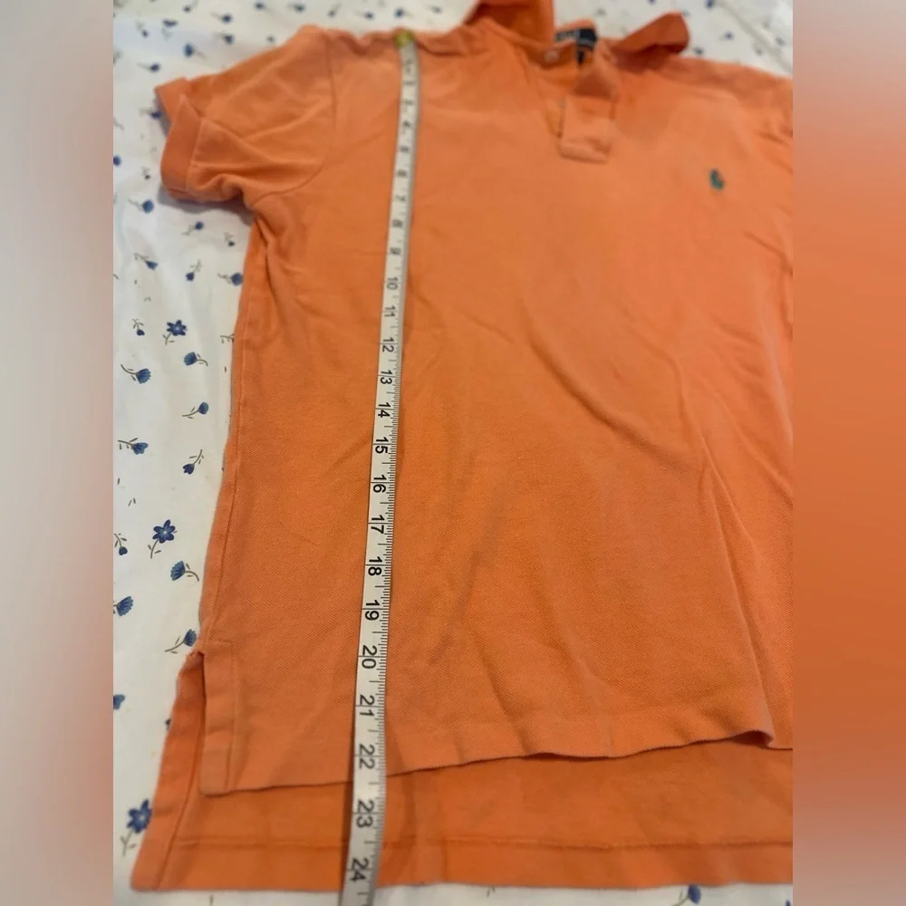 Vintage 90s Mens Size: M Classic Cotton Polo Ralph Lauren Shirt Orange